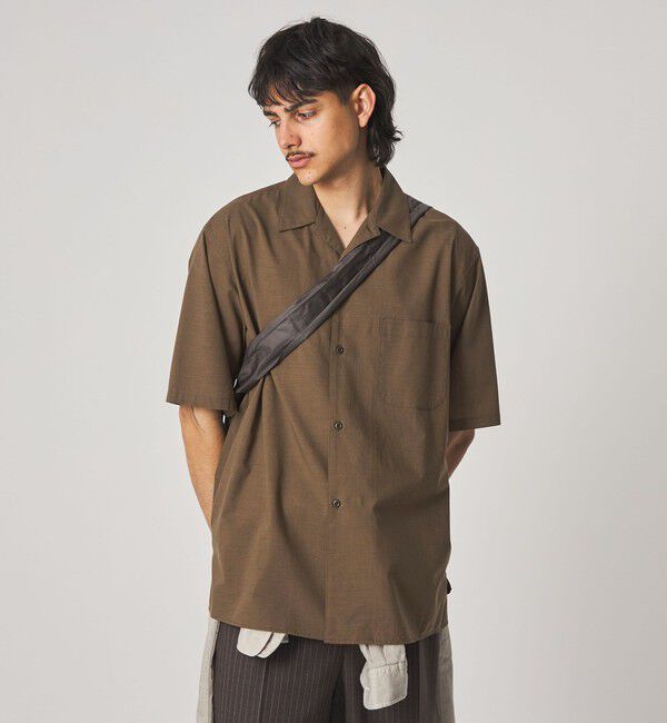 STEVEN ALAN「＜Steven Alan＞ コットン/ウール ボイル オープンカラー シャツ BOX」|シャツ・ブラウス|