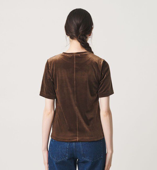 BEAUTY&YOUTH UNITED ARROWS「ベロア コンパクト ショートスリーブTシャツ」|Tシャツ・カットソー|