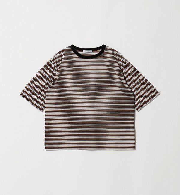 BEAUTY&YOUTH UNITED ARROWS「コットンポリエステル シアーボーダー Tシャツ」|Tシャツ・カットソー|