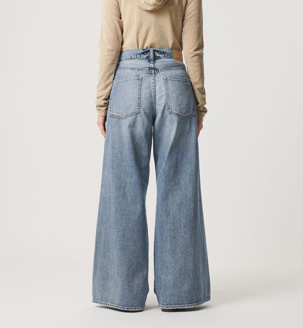BEAUTY&YOUTH UNITED ARROWS「【別注】＜NEEDBY heritage＞ワイドフレア デニムパンツ/コバルト」|デニム|