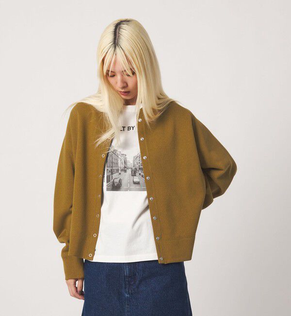 BEAUTY&YOUTH UNITED ARROWS「ダブルフェイス リングボタンカーディガン」|カーディガン|