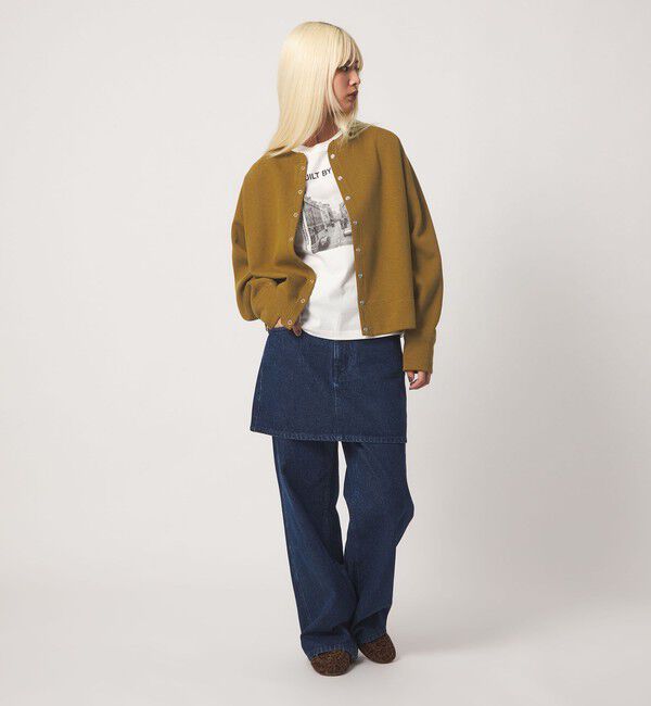 BEAUTY&YOUTH UNITED ARROWS「ダブルフェイス リングボタンカーディガン」|カーディガン|
