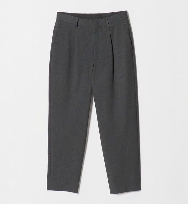 BEAUTY&YOUTH UNITED ARROWS「アルガン トロ 1プリーツ テーパード パンツ NO.7 タテヨコストレッチ」|チノ|