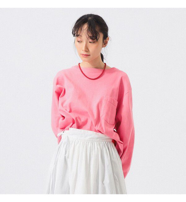 BEAMSBOY「【別注】Goodwear &times; BEAMS BOY / カスタム ビッグ ロングスリーブ Tシャツ」|Tシャツ・カットソー|