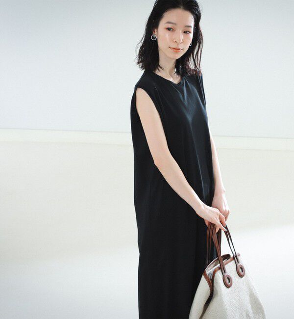 BEAMS SELECTION for WOMEN「ATON / スビン ノースリーブドレス」|ワンピース|