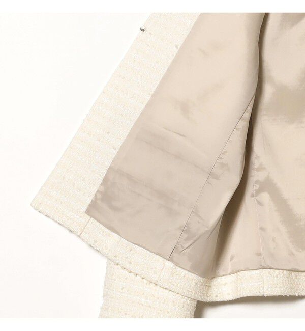 Demi-Luxe BEAMS 「ツイード クルーネック ジャケット＊」|ダッフルコート|