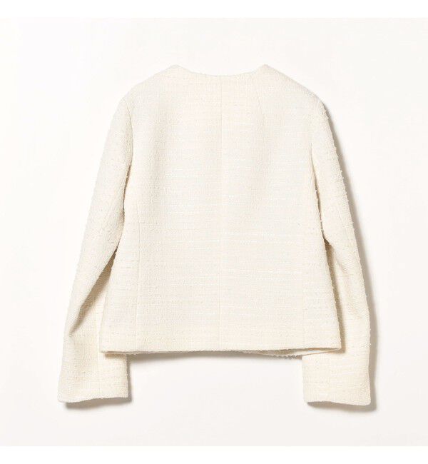 Demi-Luxe BEAMS 「ツイード クルーネック ジャケット＊」|ダッフルコート|