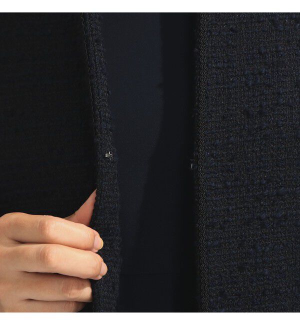 Demi-Luxe BEAMS 「ツイード クルーネック ジャケット＊」|ダッフルコート|