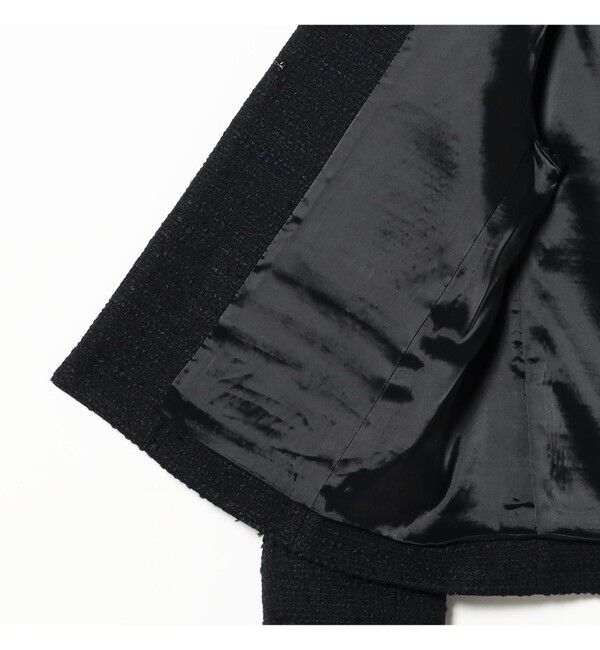 Demi-Luxe BEAMS 「ツイード クルーネック ジャケット＊」|ダッフルコート|