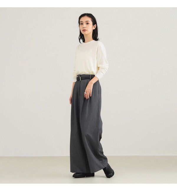BEAMS SELECTION for WOMEN「【別注】SLOANE / ウール クルーネック ロングスリーブ プルオーバー」|Tシャツ・カットソー|