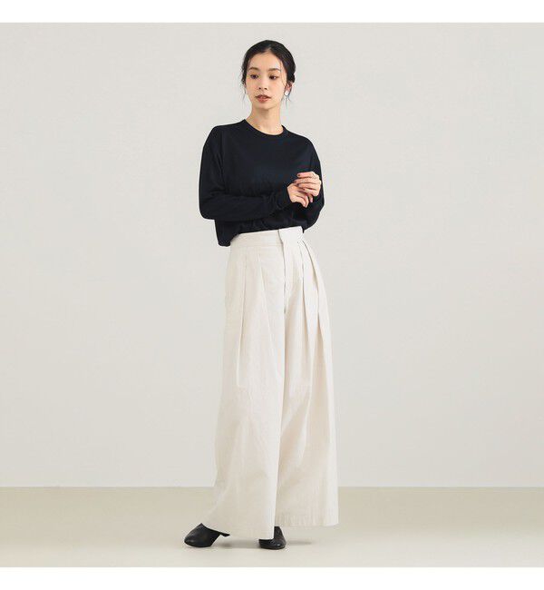 BEAMS SELECTION for WOMEN「【別注】SLOANE / ウール クルーネック ロングスリーブ プルオーバー」|Tシャツ・カットソー|