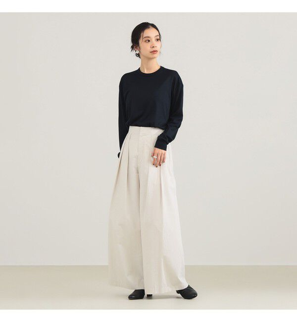 BEAMS SELECTION for WOMEN「【別注】SLOANE / ウール クルーネック ロングスリーブ プルオーバー」|Tシャツ・カットソー|