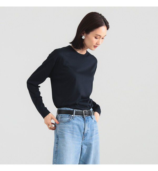 BEAMS SELECTION for WOMEN「【別注】SLOANE / ウール クルーネック ロングスリーブ プルオーバー」|Tシャツ・カットソー|