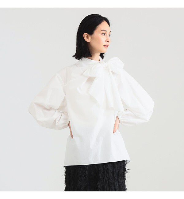Demi-Luxe BEAMS 「【CLASSY.10月号掲載】マルチウェイ ボウタイ ブラウス」|シャツ・ブラウス|