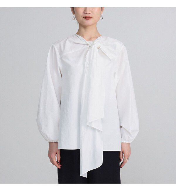 Demi-Luxe BEAMS 「【CLASSY.10月号掲載】マルチウェイ ボウタイ ブラウス」|シャツ・ブラウス|
