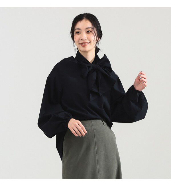 Demi-Luxe BEAMS 「【CLASSY.10月号掲載】マルチウェイ ボウタイ ブラウス」|シャツ・ブラウス|