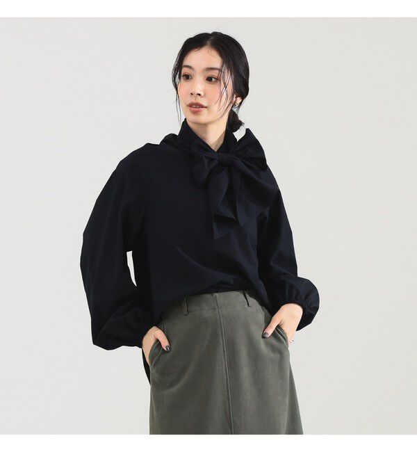Demi-Luxe BEAMS 「【CLASSY.10月号掲載】マルチウェイ ボウタイ ブラウス」|シャツ・ブラウス|