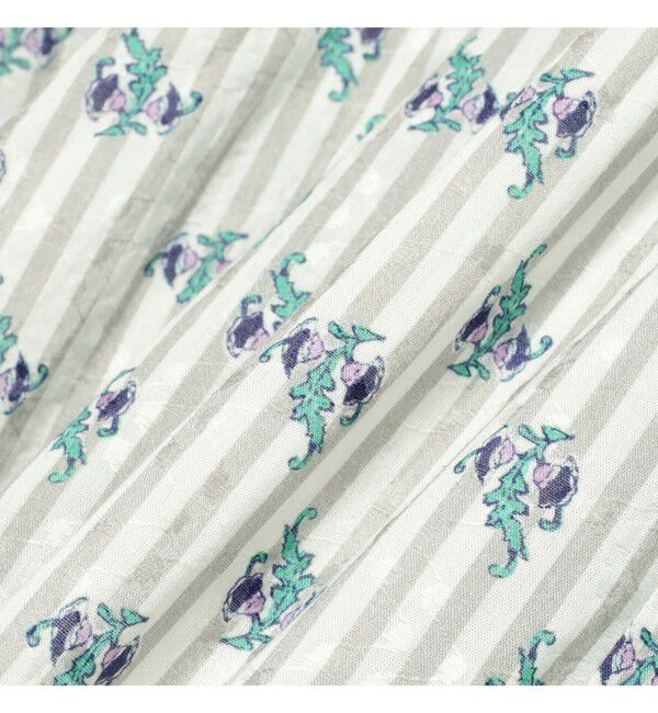 BEAMS SELECTION for WOMEN「ne Quittez pas / スモール フラワー ギャザー ワンピース」|ワンピース|