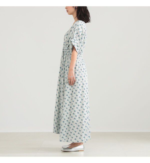 BEAMS SELECTION for WOMEN「ne Quittez pas / スモール フラワー ギャザー ワンピース」|ワンピース|