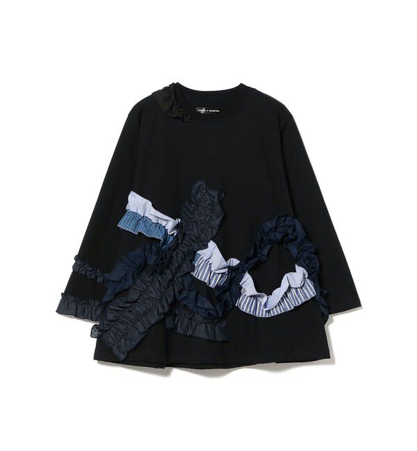 BEAMSBOY「【別注】TORI-TO &times; BEAMS BOY / ウェーブ フリル ロング スリーブ Tシャツ」|Tシャツ・カットソー|