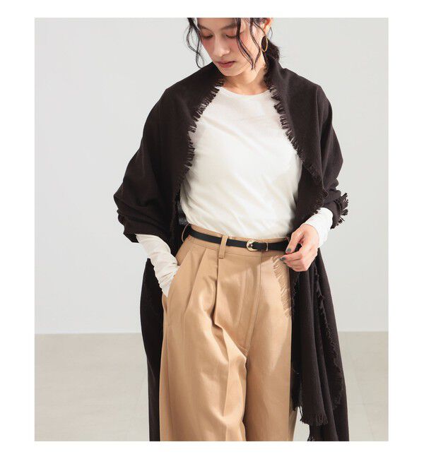 Demi-Luxe BEAMS 「ASAUCE MELER / エアリー ウール ストール」|ストール|BLACK_COFFEE