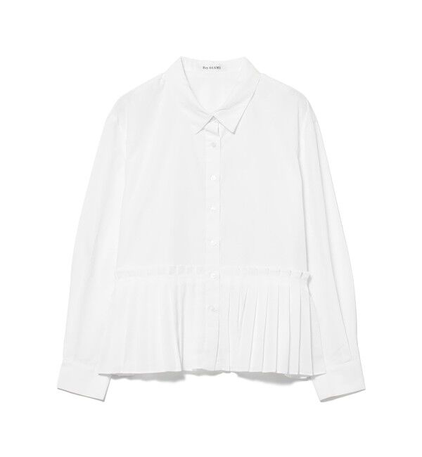 Ray BEAMS 「プリーツ キリカエ レギュラーカラー シャツ」|シャツ・ブラウス|