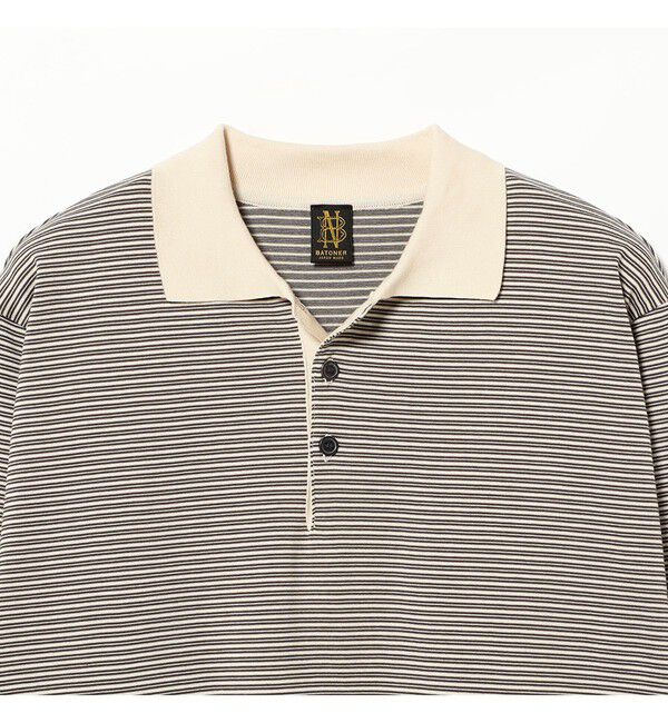BEAMS SELECTION for WOMEN「BATONER / ブラウジング ポロ ロングスリーブ Tシャツ」|Tシャツ・カットソー|