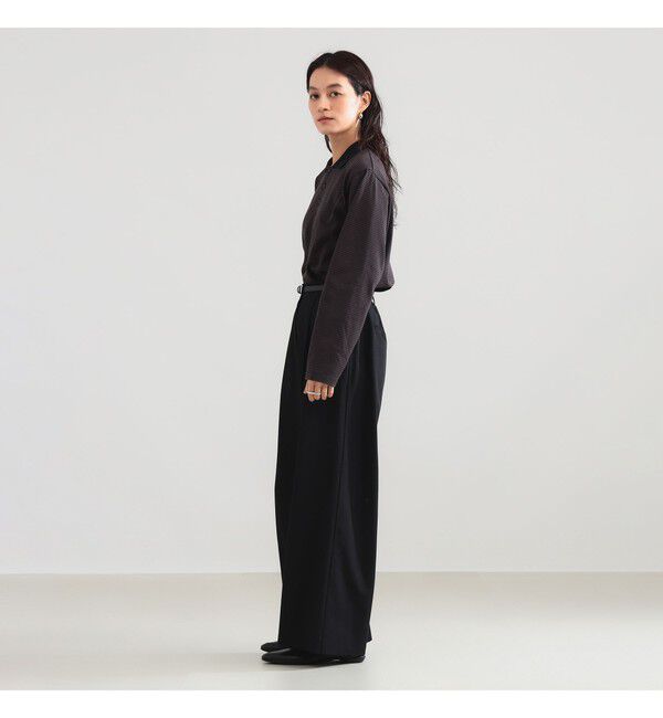 BEAMS SELECTION for WOMEN「BATONER / ブラウジング ポロ ロングスリーブ Tシャツ」|Tシャツ・カットソー|