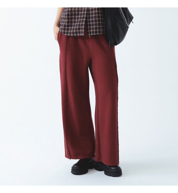 Ray BEAMS 「カット オフライン スウェット パンツ」|その他|BORDEAUX