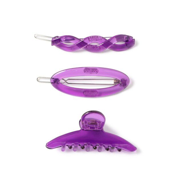 BEAMSBOY「ミニ ヘアクリップ 3SET」|その他|PURPLE