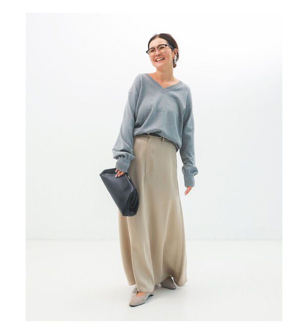 Demi-Luxe BEAMS 「コットンウール Vネック ニット」|ニット・セーター|