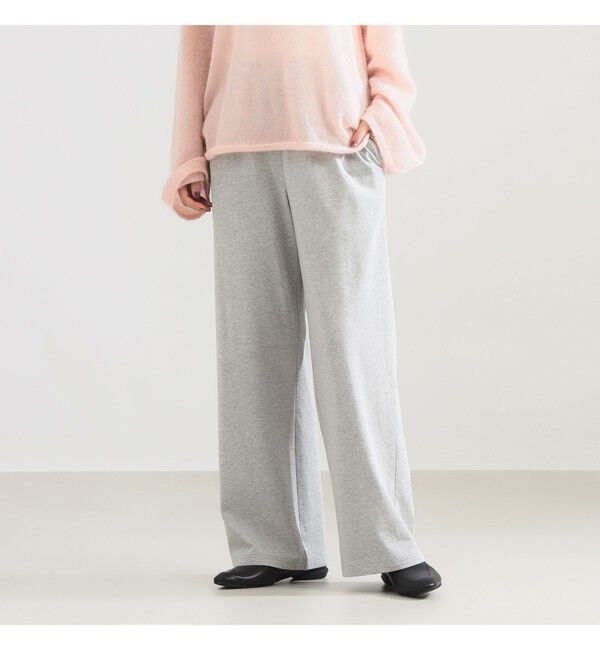 Demi-Luxe BEAMS 「ルーズ フルレングス 裏毛 パンツ」|チノ|GREY