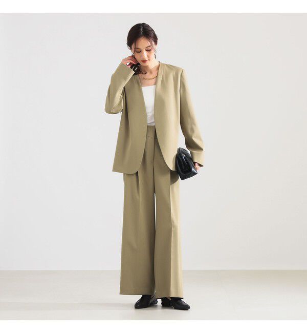 Demi-Luxe BEAMS 「プレシャス ハイウエスト パンツ」|チノ|