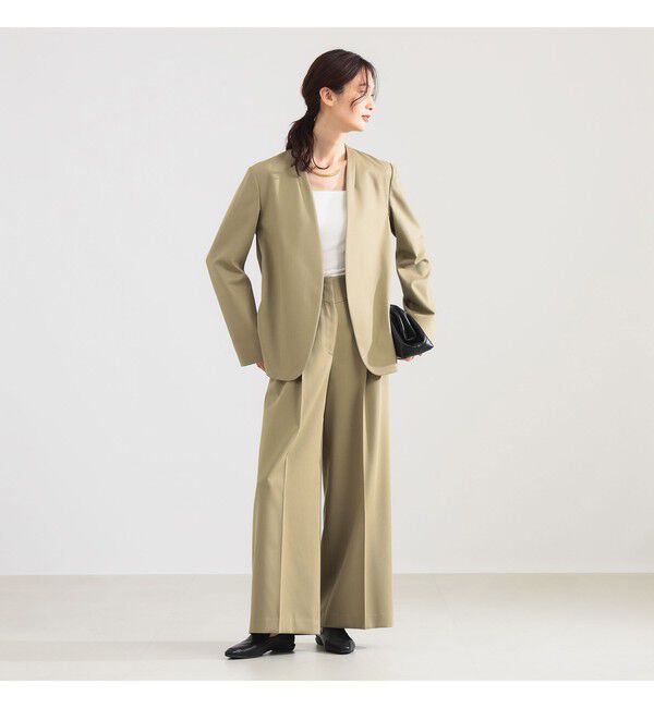 Demi-Luxe BEAMS 「プレシャス ハイウエスト パンツ」|チノ|