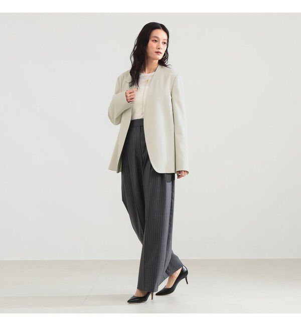 Demi-Luxe BEAMS 「プレシャス ノーカラージャケット」|ノーカラージャケット|
