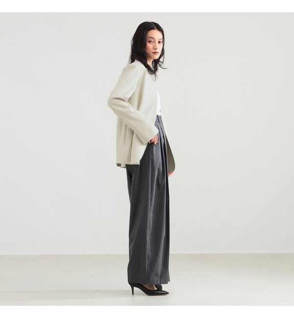 Demi-Luxe BEAMS 「プレシャス ノーカラージャケット」|ノーカラージャケット|