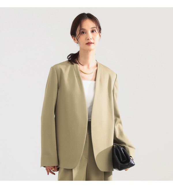 Demi-Luxe BEAMS 「プレシャス ノーカラージャケット」|ノーカラージャケット|
