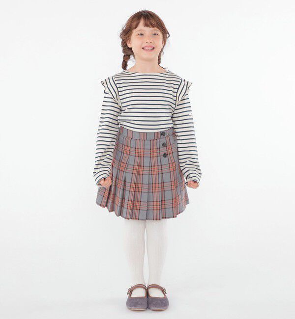 SHIPS KIDS「SHIPS KIDS:100～130cm / チェック プリーツ スカート」|スカート|