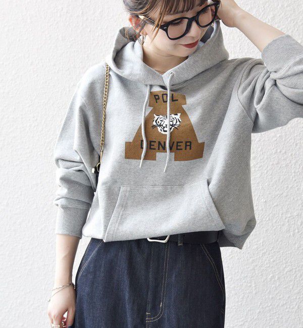 SHIPS any「【SHIPS any別注】THE KNiTS:〈洗濯機可能〉ロゴプリント フーディー パーカー」|パーカー|