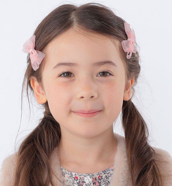 SHIPS KIDS「SHIPS KIDS:オーガンジー リボン ヘアピン セット」|その他|