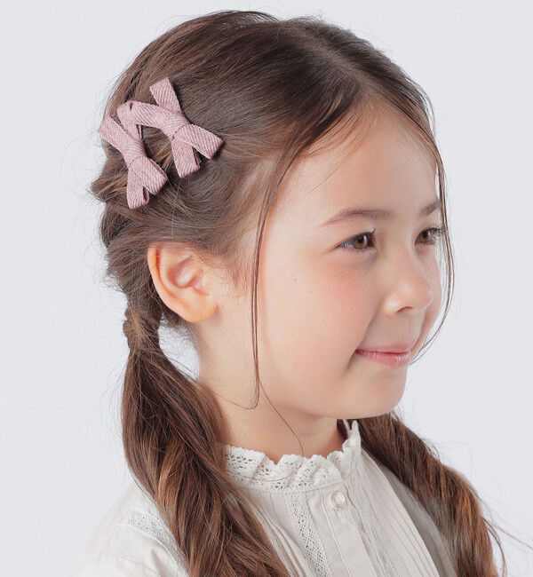 SHIPS KIDS「SHIPS KIDS:ツイル リボン ヘアピン セット」|その他|