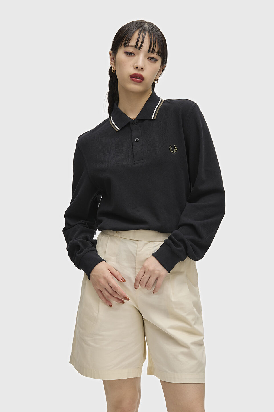 FRED PERRY 「The Fred Perry Shirt M3636／フレッドペリーポロシャツ M3636」|ポロシャツ|BLACK/ECRU/LAUREL