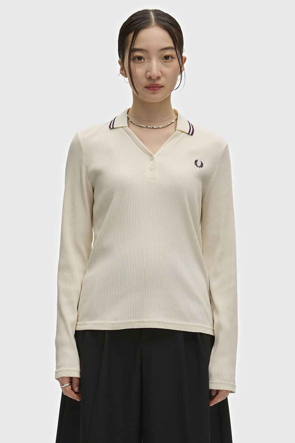 FRED PERRY 「FRED PERRY／Twin Tipped Ribbed Polo Shirt／ツインティップリブポロシャツ」|ポロシャツ|