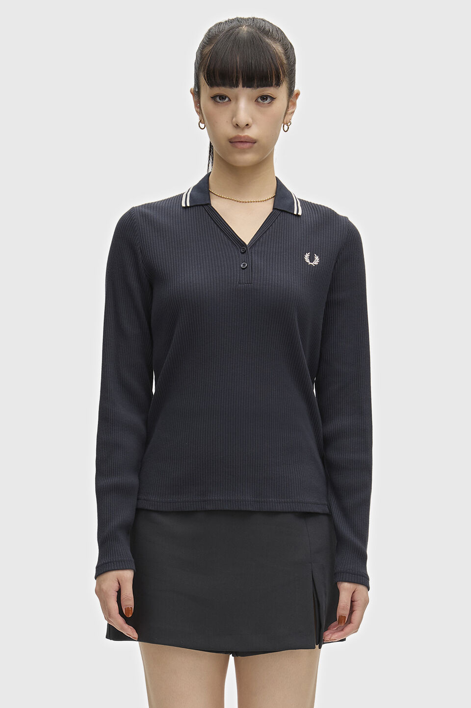 FRED PERRY 「FRED PERRY／Twin Tipped Ribbed Polo Shirt／ツインティップリブポロシャツ」|ポロシャツ|