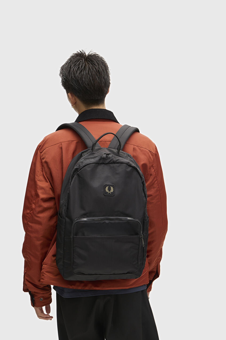 FRED PERRY 「FRED PERRY／CRINKLE NYLON BACKPACK／クリンクルナイロンバックパック」|リュック|
