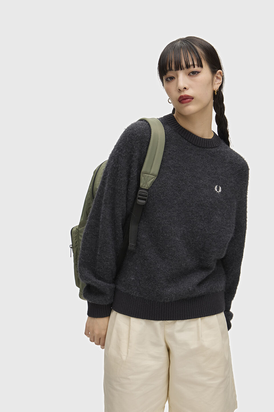 FRED PERRY 「FRED PERRY／CRINKLE NYLON BACKPACK／クリンクルナイロンバックパック」|リュック|