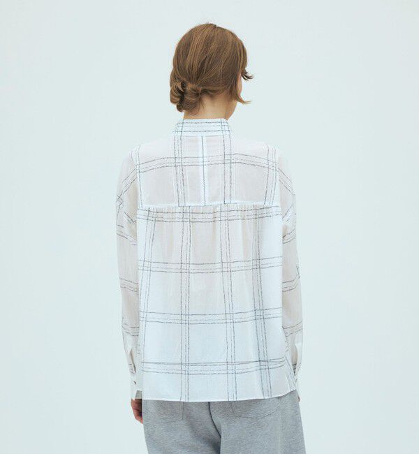 GALERIE VIE「インドコットンプリント ステッチラインシャツ」|シャツ・ブラウス|