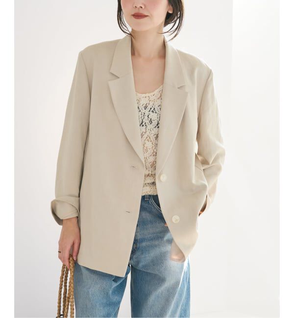 Plage「sandy linen 混 ジャケット」|テーラードジャケット|