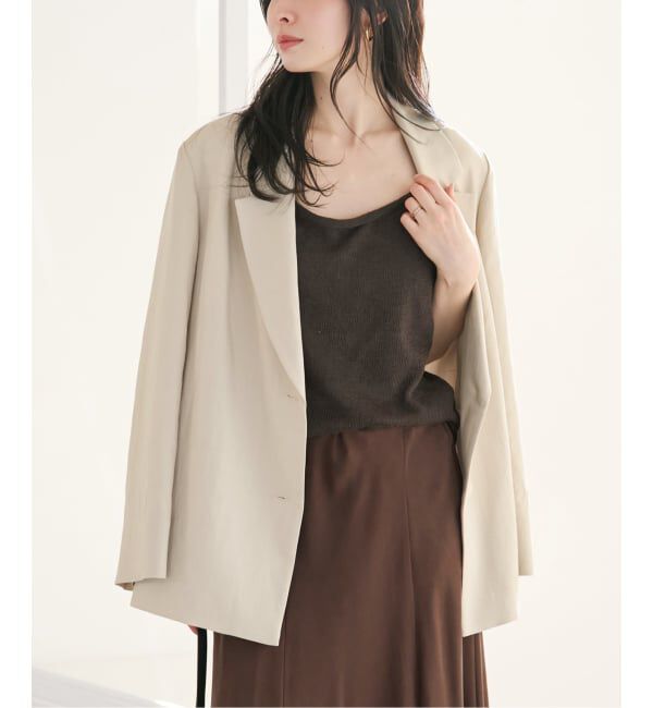 Plage「sandy linen 混 ジャケット」|テーラードジャケット|