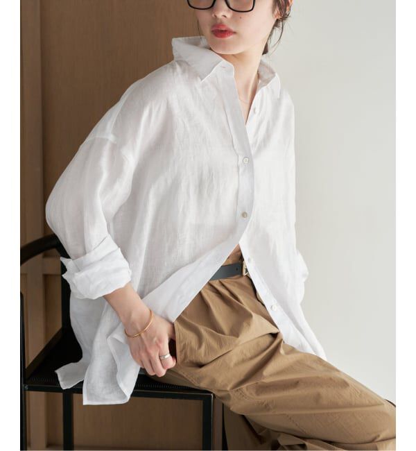 Linen Tent Line シャツ（Plage）｜ルミネのファッション通販